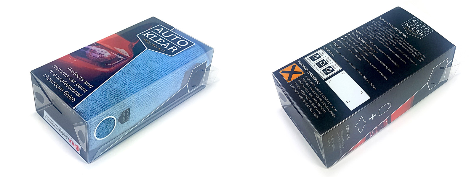 Bedrukte transparante vouwdozen